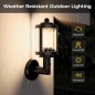 Aplique LED Tuya Vintage para exteriores, inteligente, WiFi y Bluetooth RGBCW