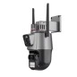 Cámara inteligente WiFi iCSee de 6 MP con lente motorizada dual
