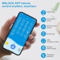 Welock U41 PRO Smart Bluetooth Cylinder Lock with Fingerprint and Password