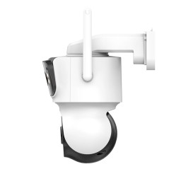 Caméra IP intelligente iCSee à double objectif avec recharge solaire – WiFi/4G