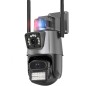 Cámara inteligente WiFi iCSee de 6 MP con lente motorizada dual