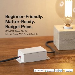 Sonoff Basic Gen5 Smart WiFi- und Matter-Schalter für Lampen