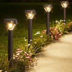 Lámpara Solar Inteligente WiFi RGB con Sensor de Movimiento Alexa y Google