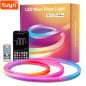 Tuya Smart WiFi and Bluetooth RGBIC Neon LED Strip Kit with Remote Control