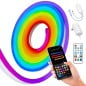 Tuya Smart WiFi and Bluetooth RGBIC Neon LED Strip Kit with Remote Control