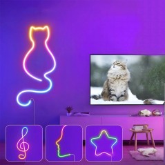 Tuya Smart WiFi Neon LED Strip RGBIC | Alexa Google Control