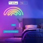 Tuya Smart WiFi en Bluetooth RGBIC Neon LED-stripset met afstandsbediening