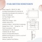 Termostato inteligente WiFi Beca BAC-8000GCLW para calefacción y refrigeración, control de válvula de contacto seco.