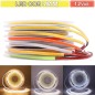 Bande LED COB blanche ultra-mince 3 mm, 480 LED par mètre, 12 V CC, 5 mètres