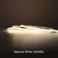 Ultradunne witte COB LED-strip 3 mm 480 LED's per meter DC12V 5 meter