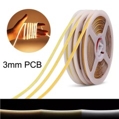 Bande LED COB Ultra Slim 3mm 12V – Haute Efficacité 85lm/W