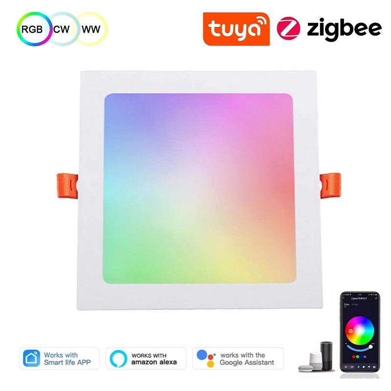 Tuya Square Einbau-LED-Panel RGB+CCT Smart Zigbee