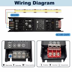 Alimentatore Smart Zigbee Tuya 240W – Driver LED 24V Dimmerabile