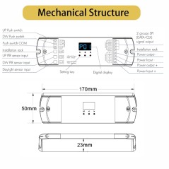 Tuya Trapcontroller SPI WiFi voor Digitale LED-strips