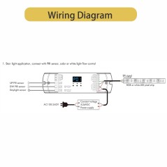 Tuya Trapcontroller SPI WiFi voor Digitale LED-strips
