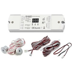 Controlador inteligente Tuya Smart WiFi SPI para tiras LED digitales con entradas PIR y botón