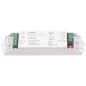 Controlador de tira LED Tuya Smart WiFi de 2 canales 0/1–10V con atenuador y CCT, control RF y botón pulsador.