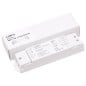 Controlador de tira LED Tuya Smart WiFi de 2 canales 0/1–10V con atenuador y CCT, control RF y botón pulsador.