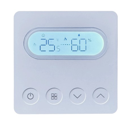 Thermostat manuel à piles Beca BHT-209-GC avec contact sec pour la régulation du chauffage des chaudières