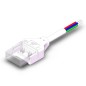 4-poliger wasserdichter Stecker für RGB-COB-LED-Streifen an Netzteil