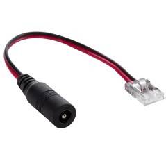 Connecteur Jack DC Femelle 2 Broches pour Bandes LED COB/SMD 12V