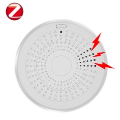 Détecteur de monoxyde de carbone et de fumée intelligent combiné Tuya ZigBee avec alarme