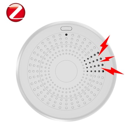 Détecteur de monoxyde de carbone et de fumée intelligent combiné Tuya ZigBee avec alarme