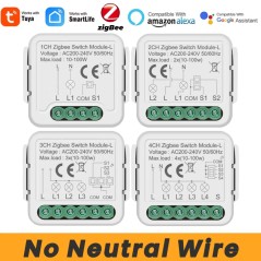 Smart ZigBee-Schaltermodul ohne Neutralleiter