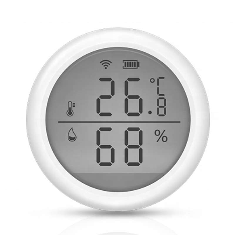 Tuya Smart ZigBee Thermometer Home Indoor Temperature And Humidity Sensor  With LED Display APP Voice Control Alexa Google Home