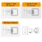 Module de commutation intelligent Tuya ZigBee : aucun fil neutre requis