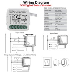 ZigBee Schakelmodule Zonder Nuldraad 1-4 Kanalen