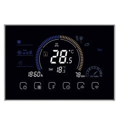 Beca Termostato Smart WiFi con Sonda BAC-8000MLWE-FAN Controllo Ventola 0-10V e Valvola Motorizzata