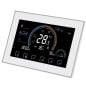 Termostato inteligente WiFi Beca BAC-8000MLWE-FAN con sonda, control de ventilador de 0-10 V y válvula motorizada.