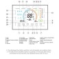 Beca BAC-8000MLWE-FAN Smart WiFi Thermostat with Probe, 0-10V Fan Control, and Motorized Valve