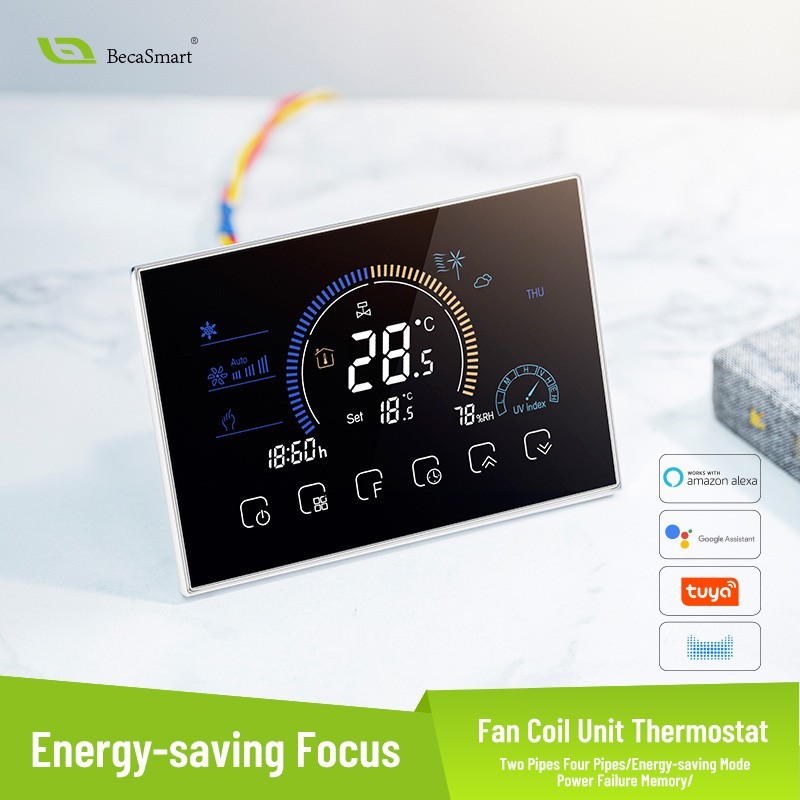 Beca BAC-8000 Smart Fan Coil Thermostaat Ventilator 0-10V + Klep