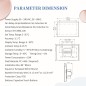 Beca BAC-8000MLWE-FAN slimme wifi-thermostaat met sensor, 0-10V ventilatorregeling en gemotoriseerde klep