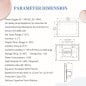 Beca BAC-8000MLWE-FAN Smart WiFi-Thermostat mit Sonde, 0-10V-Lüftersteuerung und motorisiertem Ventil