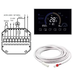 Smart Fan Coil Thermostat Beca BAC-8000 Fan 0-10V + Valve
