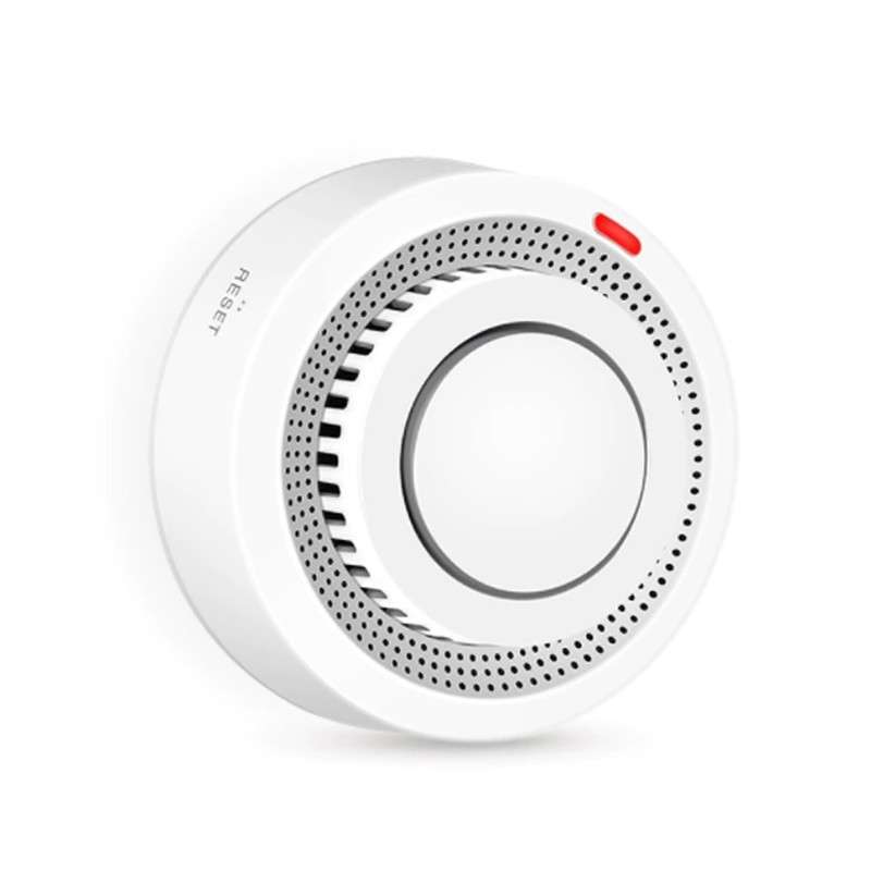 SMATRUL Tuya Smart Smoke Detector, WiFi Fire Sensor Alarm with Temperature and Humidity Detection