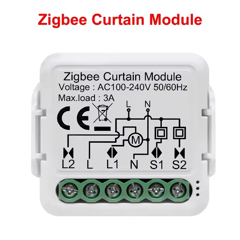 Module Rideaux Motorisés Zigbee Smart Tuya pour Volets