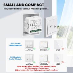 Tuya Zigbee Smart Motorized Curtain Module for Blinds