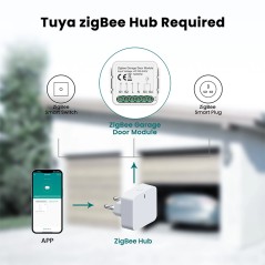 Módulo Puerta de Garaje Inteligente Zigbee Tuya | Control Alexa Google