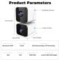 Caméra Tuya 2-en-1 2K Smart WiFi avec double objectif 4MP