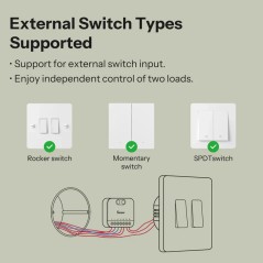 Sonoff MINI DUO Matter | 2-Channel Smart WiFi Switch 16A