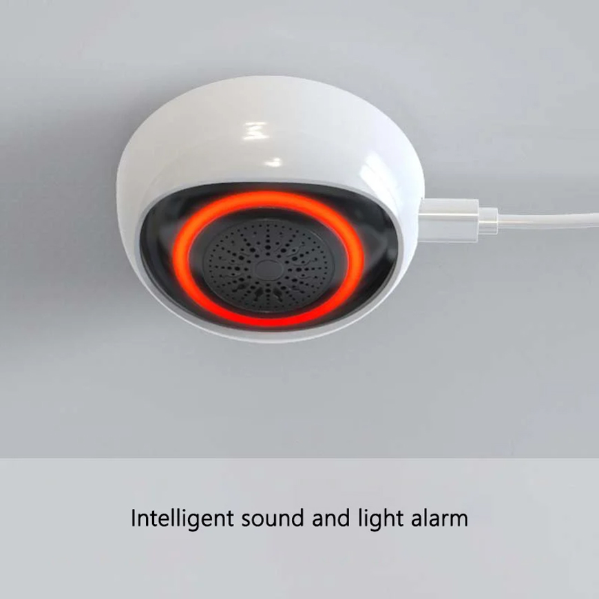 Tuya Smart Zigbee Siren Wireless Linkage Smart Sound And Light Alarm Horn  Siren