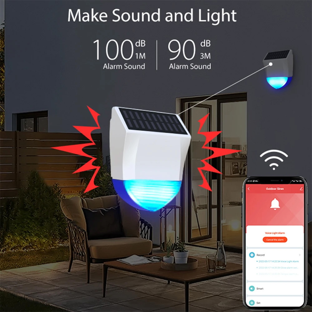Telecamera WiFi Esterna A Energia Solare – 2K, PIR, Sirena E Visione Notturna, IP65 E Alexa Compatibile