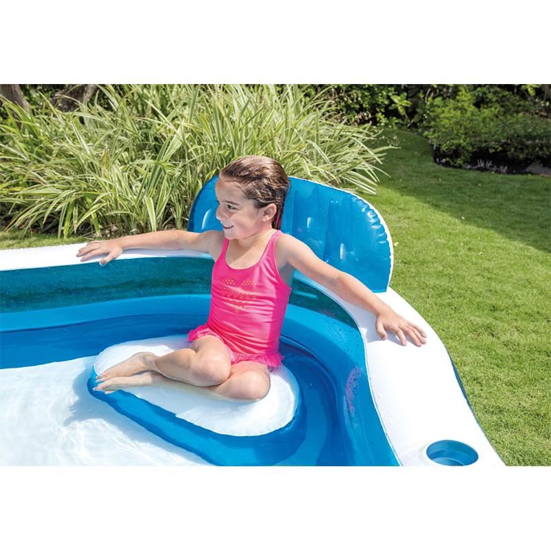 Intex Piscine gonflable avec siège 229 x 229 x 66 cm (56475NP) au