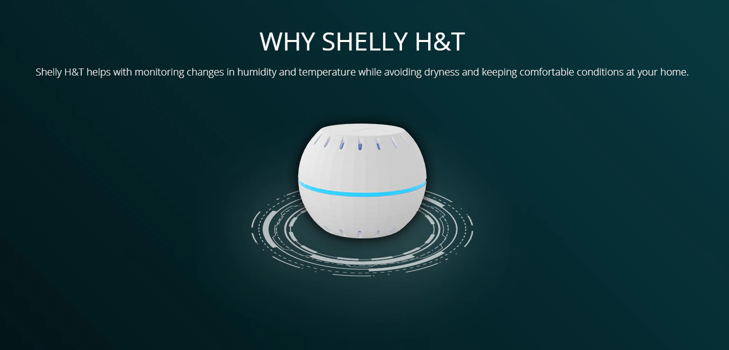 Shelly H&T WiFi Humidity and Temperature Sensor User Guide