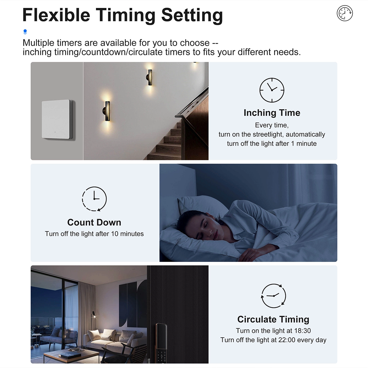 WiFi Switch Module Timer: Pulse off, countdown and cycle on every day