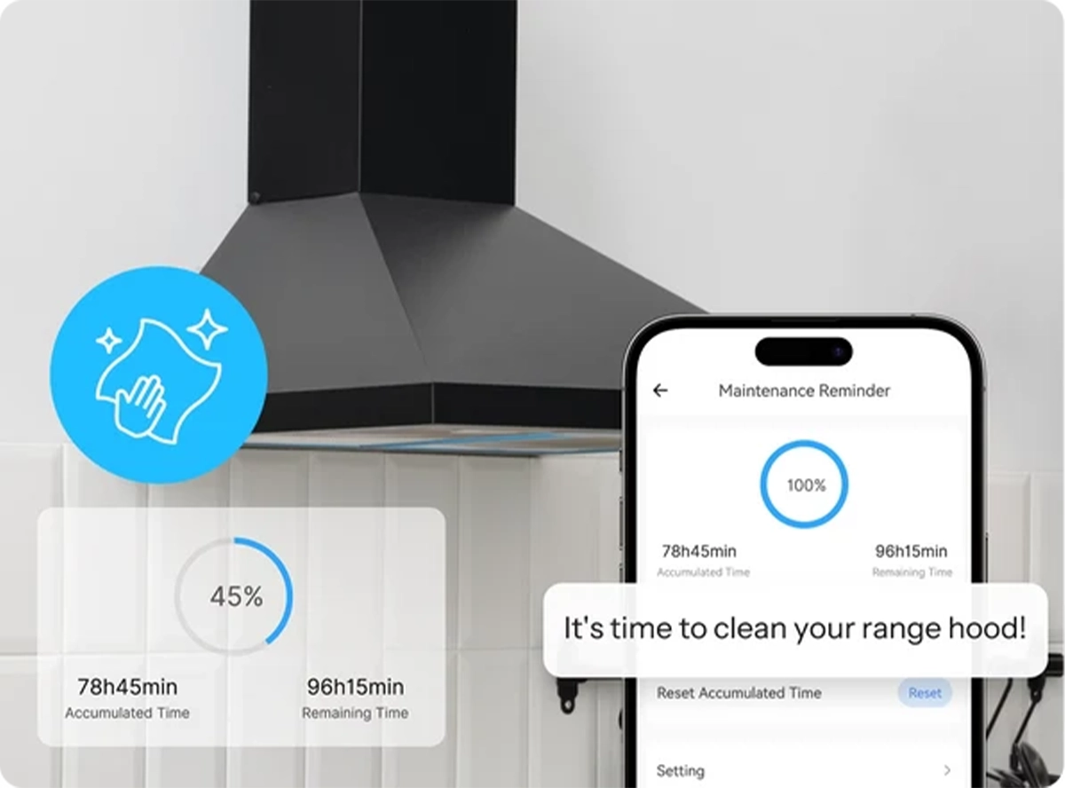 Sonoff MINI-ZB1GSP maintenance reminder calculated based on actual operating hours of the appliance
